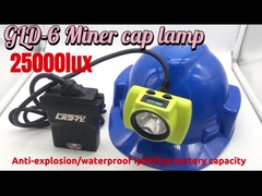 Corded LED Mining Hard Hat Lights GLD-6 With Charger 25000lux Rechargeable