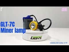 216 Lum Rechargeable Miner Lamp With 1 Main Light 2 Auxiliary Lights 420g IP68