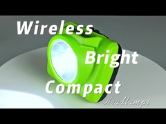 Reliable LED Wireless Mining Light GLC-6 Green Color Rechargeable Cap Lamps For Miners Safety
