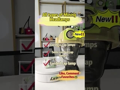 High Power 25000 Lux LED Explosion-proof Miners Cap Lamp GLC-6S OLED Display Miner Headlamp