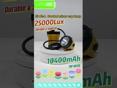 25000Lux High Mining Cap Lamp With Cable, Anti-explosive IP68 Coal Mining Safety Helmet Lights