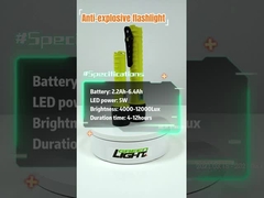 GL-T666 Led Flashlight Atex Anti Explosion Proof with SOS for Rescue Outdoor Camping Rechargeable