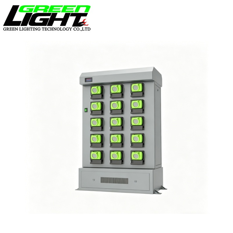 GLC-6 Mining Cap Lamp Charging Rack - 15 Units Industrial Charger
