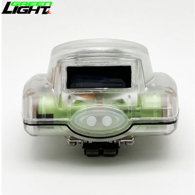 Pantalla OLED lámpara de tapa de mineros LED, 1,78W IP68 Recargable Luz de seguridad de mineros