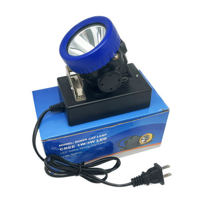 Casco de seguridad Luces de minería de carbón inalámbricas 3.7V 0.74W Con cargador de punto único