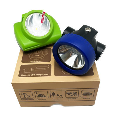 2.8Ah Lámparas recargables de tapa de minería para casco subterráneo 5000lux 1W IP67