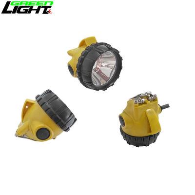 348lum Lámpara de casco para mineros, Lámpara de seguridad para mineros recargable con cable 25000lux 800mA