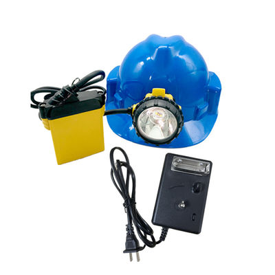 348lum Lámpara de casco para mineros, Lámpara de seguridad para mineros recargable con cable 25000lux 800mA