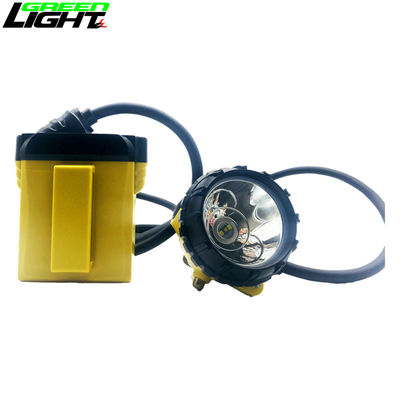 348lum Lámpara de casco para mineros, Lámpara de seguridad para mineros recargable con cable 25000lux 800mA