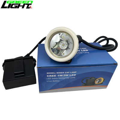 Luces de tapa de minería a prueba de agua LED con batería de iones de litio 10000lux 6.6Ah 3.7V