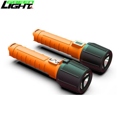 Luz de linterna portátil LED a prueba de explosión 3W 12000lux IP68 antorcha recargable