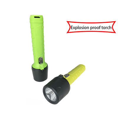 Torcha de linterna a prueba de explosión IP68 con SOS 480 Lum 6.4Ah