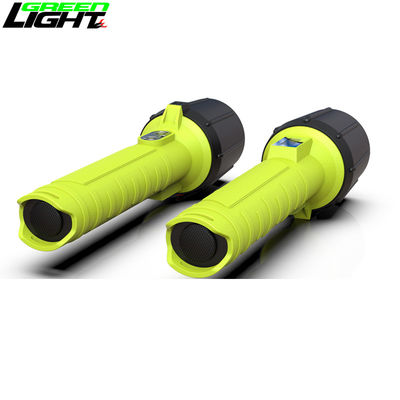 Lámpara de lujo a prueba de explosión con linterna recargable 6400 MAh 18000lux 3W para minería