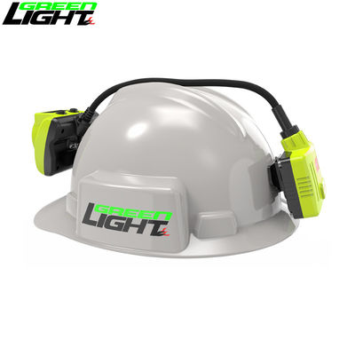 Semi Corded LED Mining Cap Lamp GLS-6 2.96W With LED Screen Explosion Proof