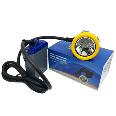 Lámparas de tapa de minería recargables IP67 a prueba de agua 1.67W 420g 15000lux