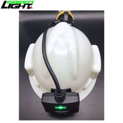 15000lux Minería Hard Hat luz con luz de advertencia trasera 3.7V 450mA 1.7W