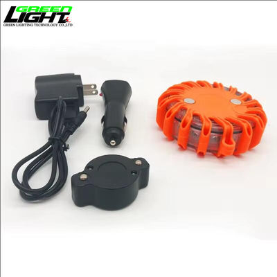 Luz de advertencia recargable LED Luz de advertencia intermitente LED magnética fija