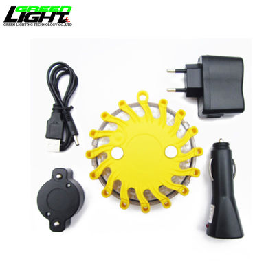 Luz de advertencia recargable LED Luz de advertencia intermitente LED magnética fija