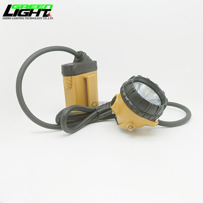 10.4Ah Recargable lámpara de tapa con cable Luces de minería de carbón 25000 lux 18 horas Tiempo de trabajo con advertencia de baja potencia