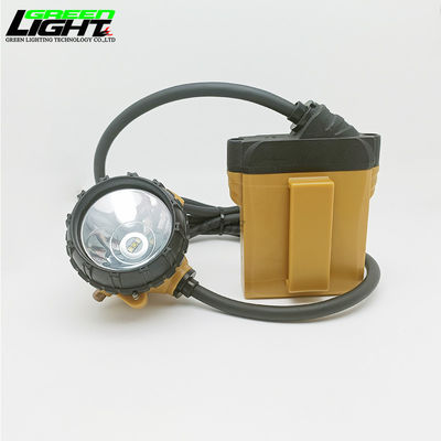 10.4Ah Recargable lámpara de tapa con cable Luces de minería de carbón 25000 lux 18 horas Tiempo de trabajo con advertencia de baja potencia