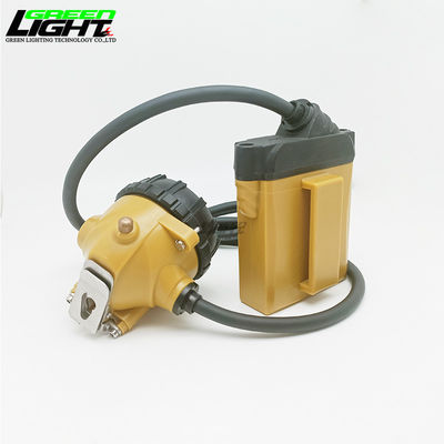 10.4Ah Recargable lámpara de tapa con cable Luces de minería de carbón 25000 lux 18 horas Tiempo de trabajo con advertencia de baja potencia