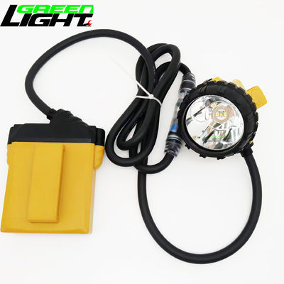 Recargable 25000lux Lámpara de tapa de minería LED impermeable 10,4Ah Lámpara del frente del minero