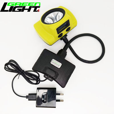 Luz más brillante de los mineros de Led 6.8Ah Lithium-ion recargable 2.96W lámpara de tapa semicordado