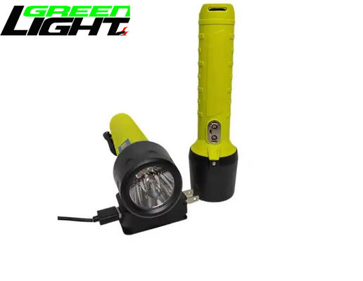 Seguridad industrial 12000lux linterna a prueba de explosión con diseño antideslizante y carga USB