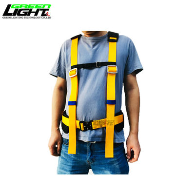 Cinturón de seguridad de nylon ajustable con clip de acero inoxidable para mineros de carbón subterráneos y herramientas conectadas 1245mm*53mm