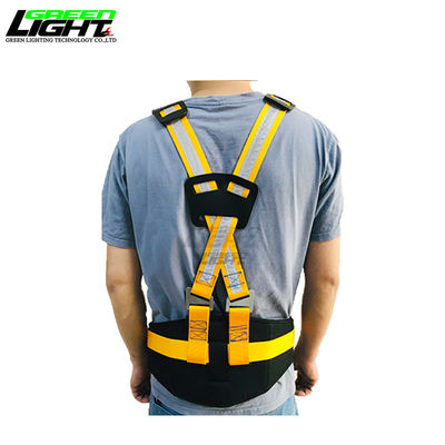 Cinturón de seguridad de nylon ajustable con clip de acero inoxidable para mineros de carbón subterráneos y herramientas conectadas 1245mm*53mm