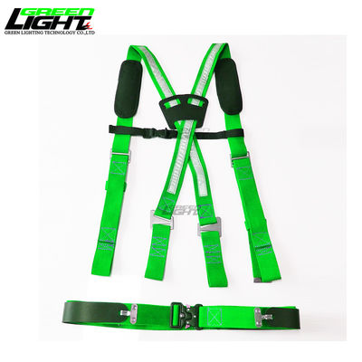 Cinturón de seguridad de nylon ajustable con clip de acero inoxidable para mineros de carbón subterráneos y herramientas conectadas 1245mm*53mm