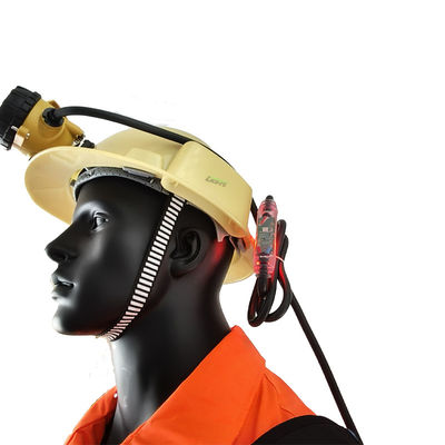 3.7V 10.4Ah Li ion Battery 15000-25000 Lux Rechargeable Miners Cap Lamp 13-15 Hours Working Time