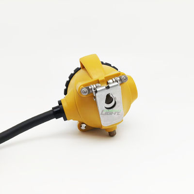 3.7V 10.4Ah Li ion Battery 15000-25000 Lux Rechargeable Miners Cap Lamp 13-15 Hours Working Time