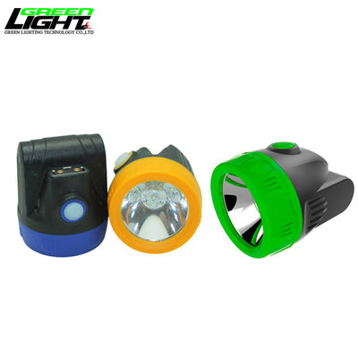Underground Miners LED Cap Lamp with 1.1W Main Light and 10000 Lx Small Size Mining Light USB Charging