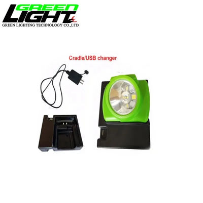 IP68 Explosion Proof Led Mining Headlamp 15000lux 7000mAh OLED Display Mining Safety Helmet Light