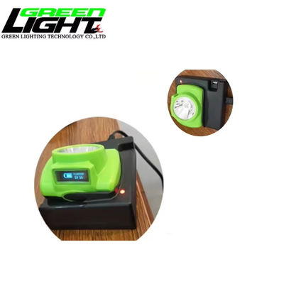 IP68 Explosion Proof Led Mining Headlamp 15000lux 7000mAh OLED Display Mining Safety Helmet Light
