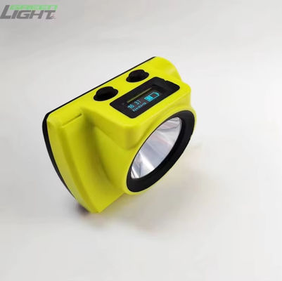 25000lux Led Cordless Miners Cap Lamp 30hrs Working Time Rechargeable 18650 battery 7ah Plastic Mining Safety Helmet Light