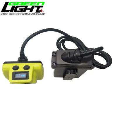 IP68 Plug Play Cable Mining Headlamp High Power 3W 25000LUX Miners Headlight Led Corded Miner Helmet Light Rated Voltage 3.7V
