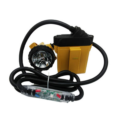 Waterproof LED Underground Mining Headlamp with 3W 348LM 10.4Ah Battery 15H Runtime Red/Blue/Green Auxiliary Lights