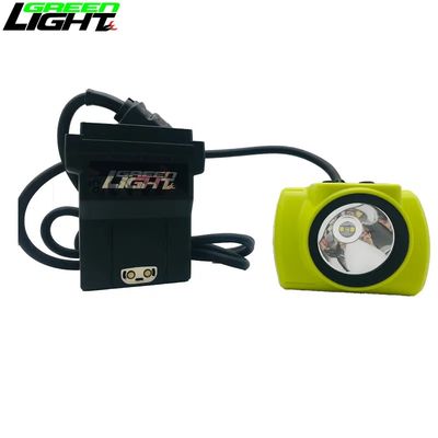 High Quality Digital Display Corded Led Miner Lamp 14Ah 530lum Mining Cap Light Underground Rechargeable Miner Headlamp with Plug & Play