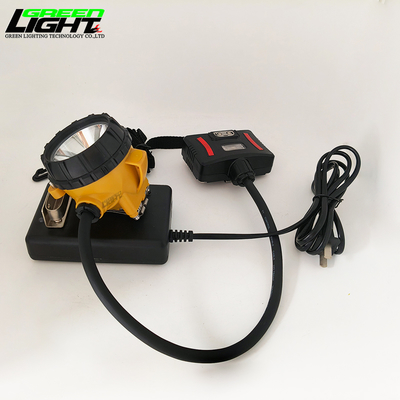 LED Strong Mining Helmet Light 15000 Lux Waterproof Miners Cap Lamps with Red Warn Strobe Light