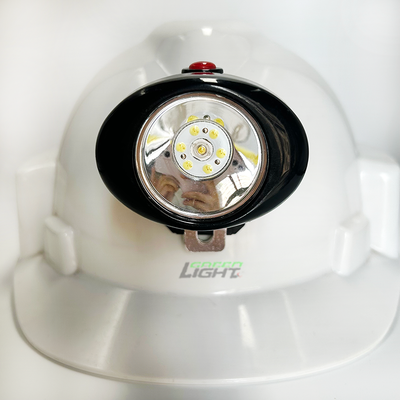 IP68 LED Mining Headlamp 4000lux 15hrs Runtime 2.8Ah Battery