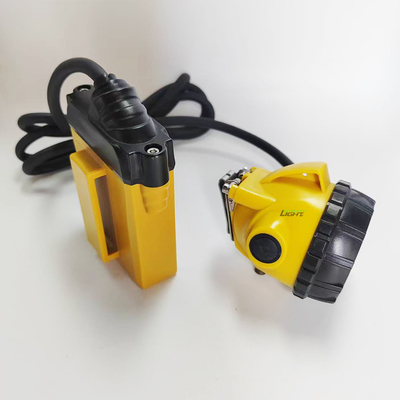 Super Bright 25000lux 10.4ah Led Miners Cap Lamp 15hrs Runtime 348lum Miner Helmet Light