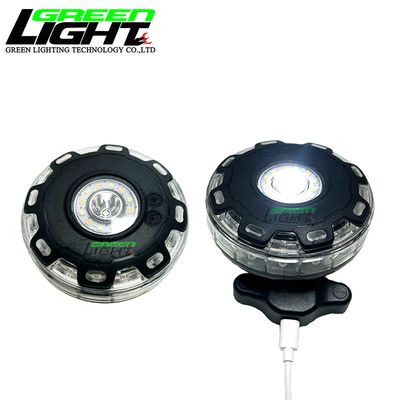 IP68 waterdicht LED-waarschuwingslicht met 3350mAh oplaadbare Li-Ion-batterij en 80hrs-100hrs werktijd