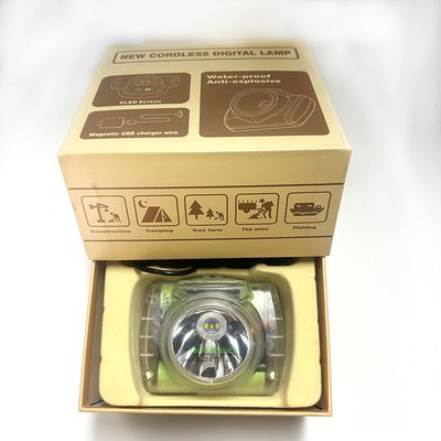 200 g lichtgewicht LED-mijnlamp met OLED-display en lange levensduur van de batterij voor ondergrondse steenkoolmijnen
