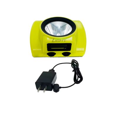 Cordless Mining Cap Lamp with Five-level Lighting Modes OLED Screen Display and Anti-Static Durable Housing