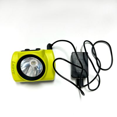 Cordless Mining Cap Lamp with Five-level Lighting Modes OLED Screen Display and Anti-Static Durable Housing