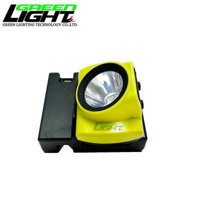 Cordless Mining Cap Lamp with Five-level Lighting Modes OLED Screen Display and Anti-Static Durable Housing