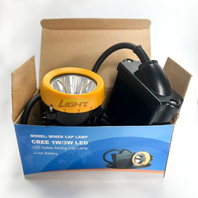 Rechargeable LED Mining Lamp with 7.8Ah Li-ion Battery 18hrs Working Time and 420g Lightweight Design for Industrial Safety