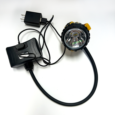 Semi-corded Cap Lamp Mining Head Lamps Rechargeable on Miners Hard Hat IP68 Anti-explosive and Water-proof for Underground